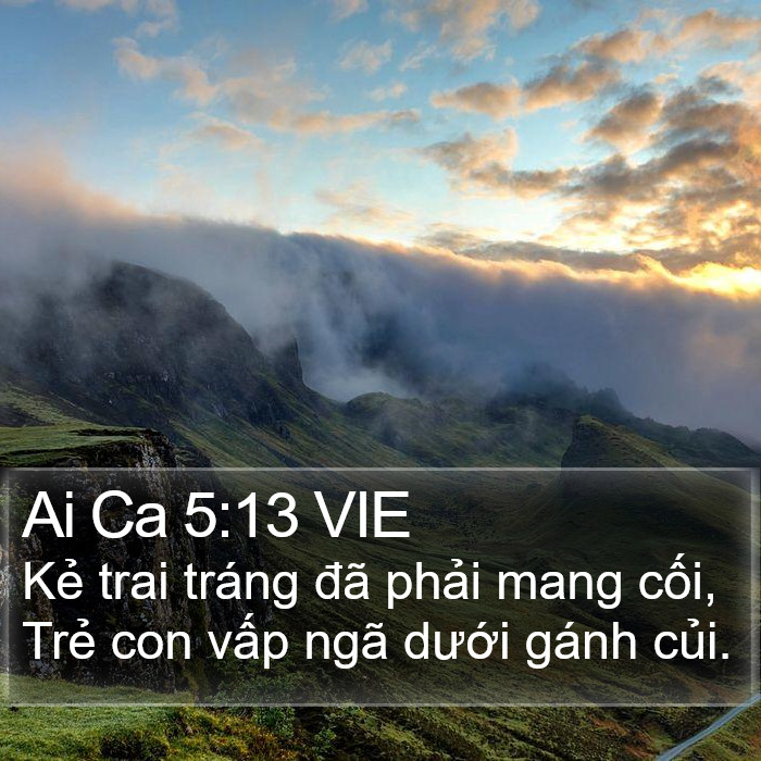 Ai Ca 5:13 VIE Bible Study