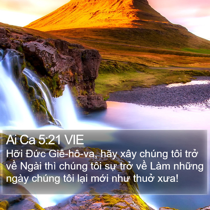 Ai Ca 5:21 VIE Bible Study