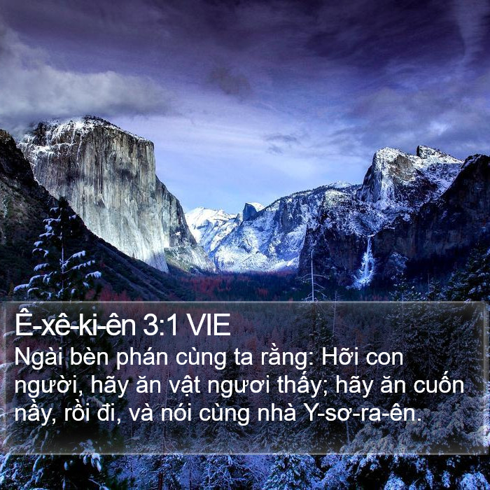 Ê-xê-ki-ên 3:1 VIE Bible Study