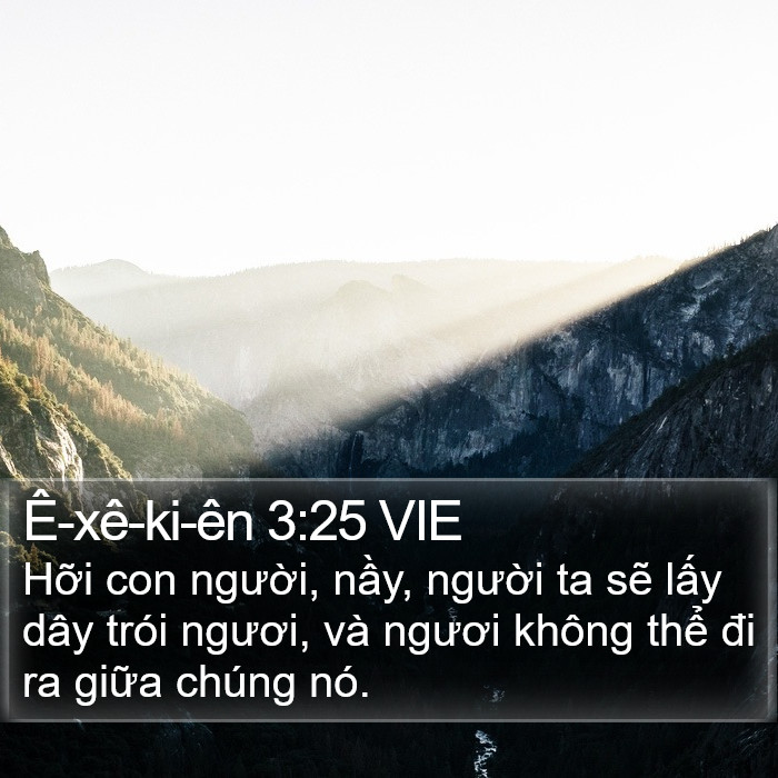 Ê-xê-ki-ên 3:25 VIE Bible Study