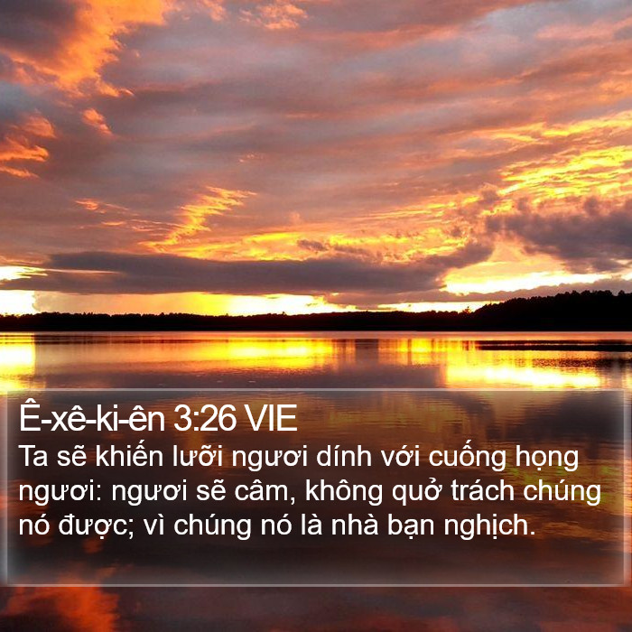 Ê-xê-ki-ên 3:26 VIE Bible Study