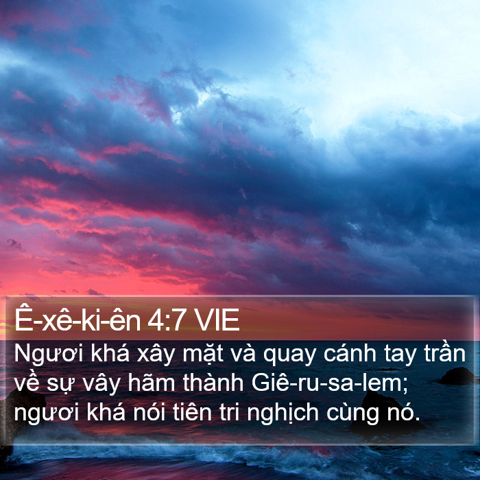 Ê-xê-ki-ên 4:7 VIE Bible Study