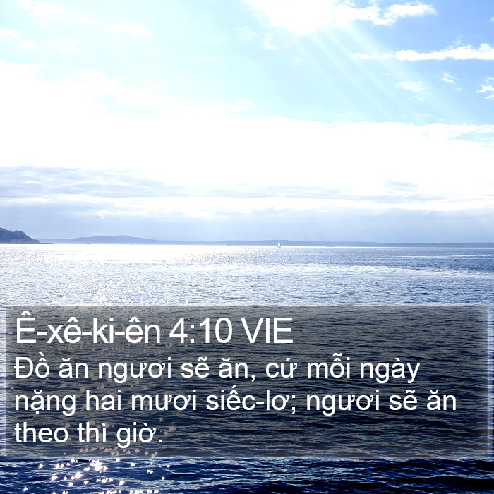 Ê-xê-ki-ên 4:10 VIE Bible Study