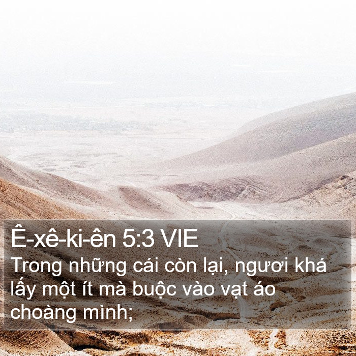 Ê-xê-ki-ên 5:3 VIE Bible Study