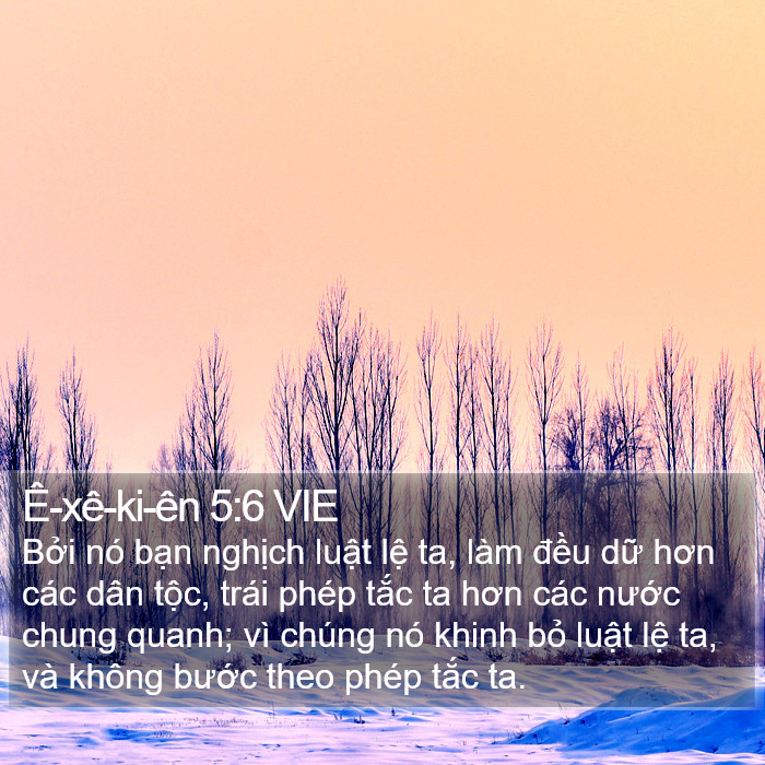 Ê-xê-ki-ên 5:6 VIE Bible Study