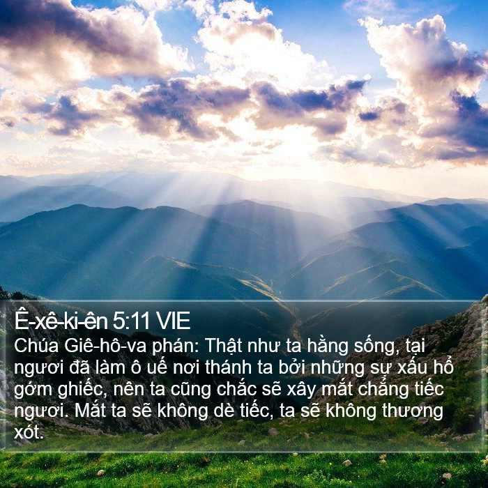 Ê-xê-ki-ên 5:11 VIE Bible Study