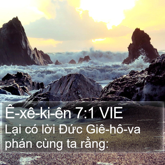 Ê-xê-ki-ên 7:1 VIE Bible Study