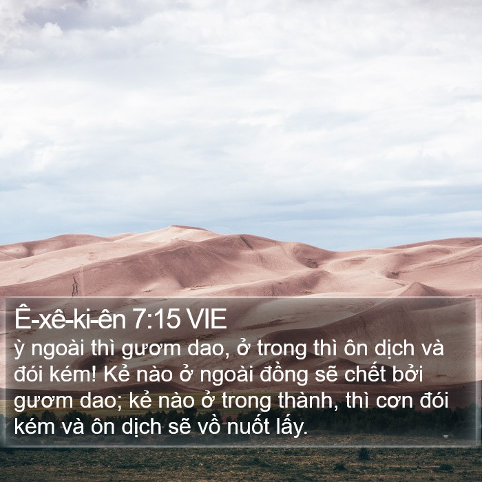 Ê-xê-ki-ên 7:15 VIE Bible Study