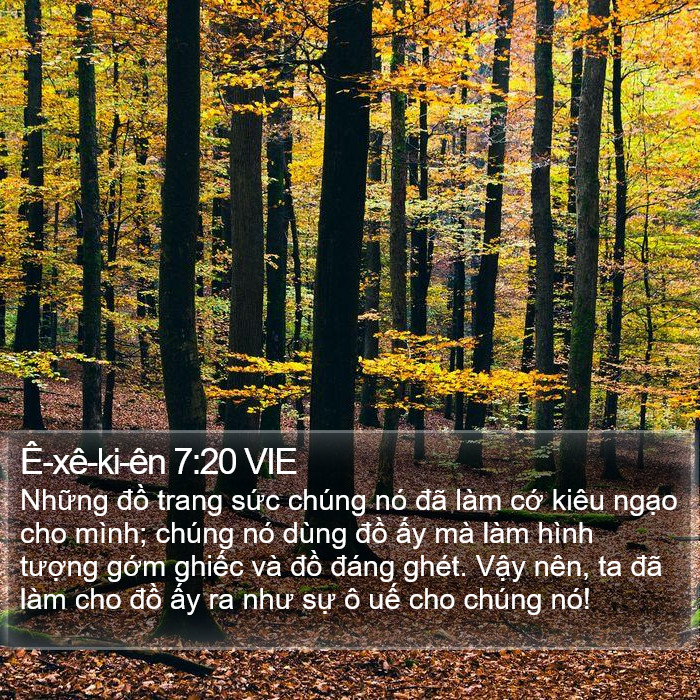 Ê-xê-ki-ên 7:20 VIE Bible Study