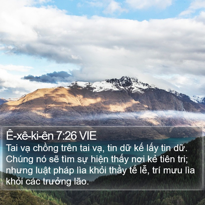 Ê-xê-ki-ên 7:26 VIE Bible Study