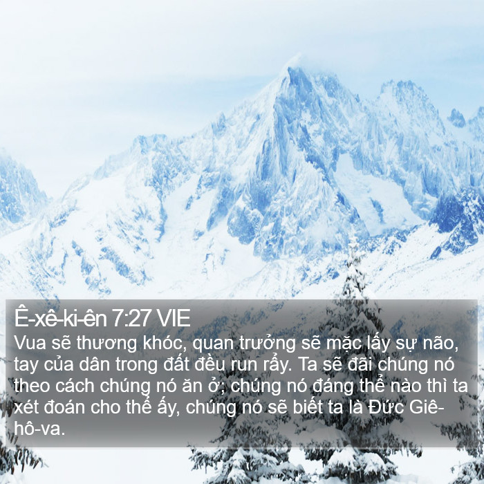 Ê-xê-ki-ên 7:27 VIE Bible Study