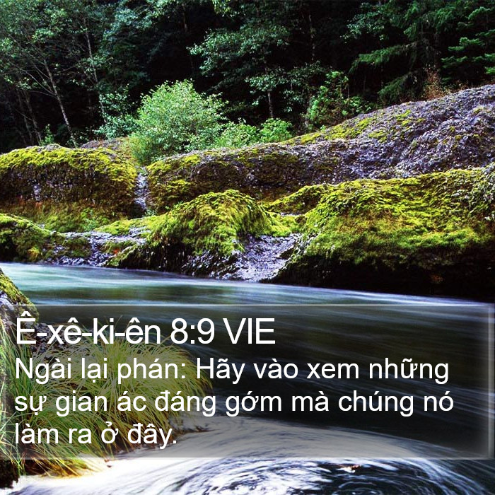 Ê-xê-ki-ên 8:9 VIE Bible Study