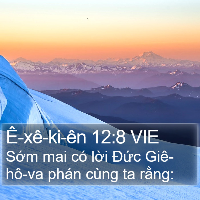 Ê-xê-ki-ên 12:8 VIE Bible Study