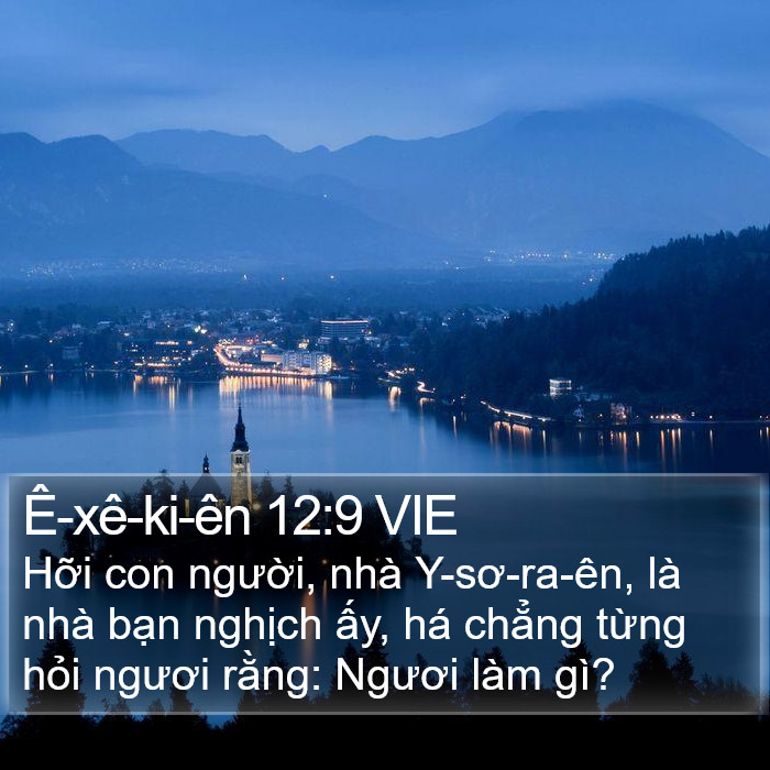 Ê-xê-ki-ên 12:9 VIE Bible Study