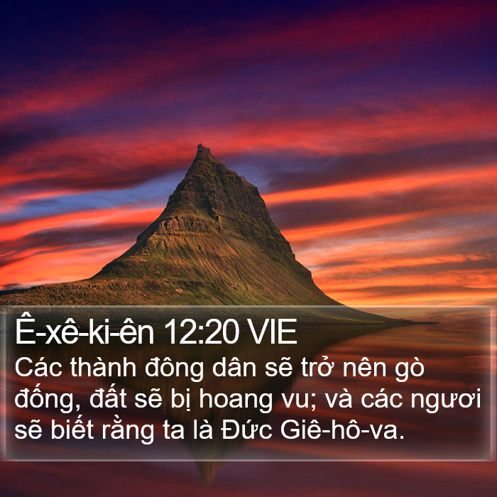 Ê-xê-ki-ên 12:20 VIE Bible Study