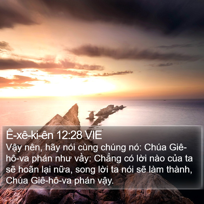 Ê-xê-ki-ên 12:28 VIE Bible Study