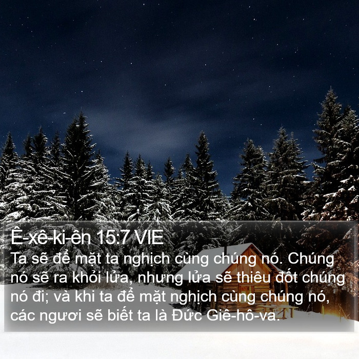 Ê-xê-ki-ên 15:7 VIE Bible Study