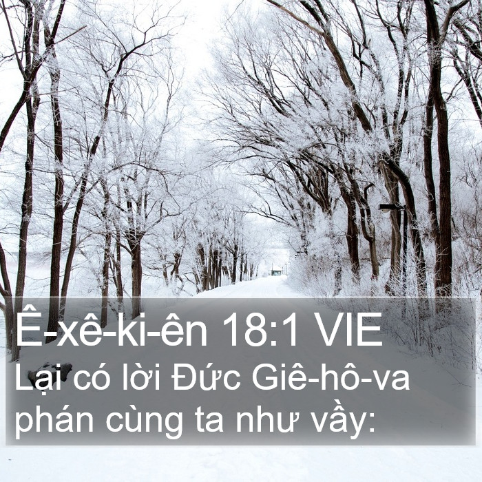 Ê-xê-ki-ên 18:1 VIE Bible Study