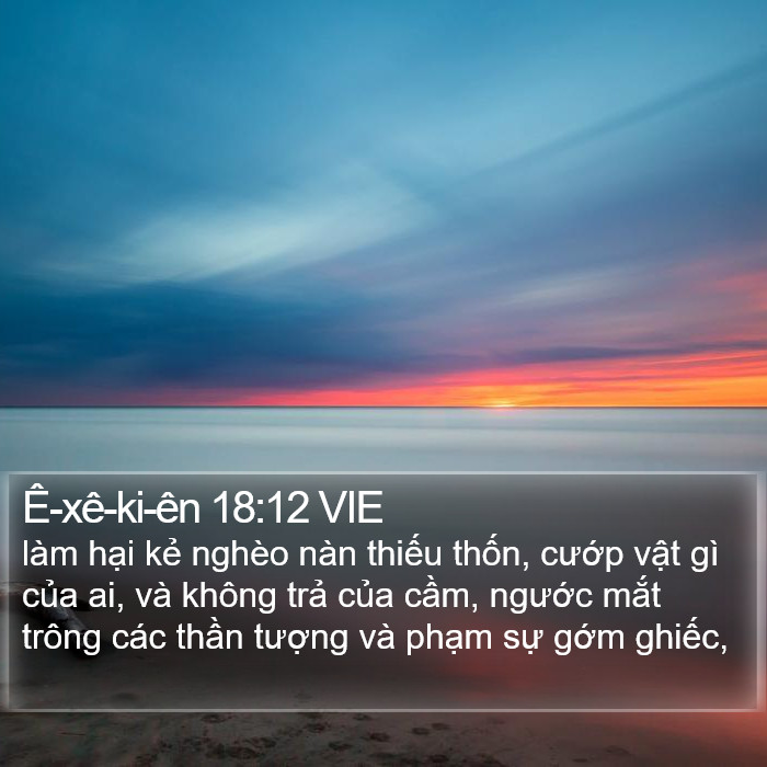 Ê-xê-ki-ên 18:12 VIE Bible Study