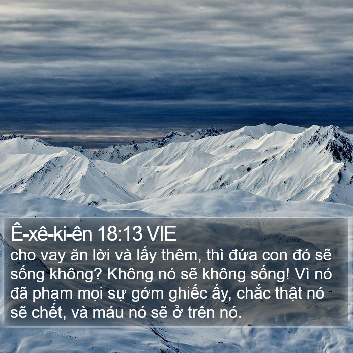 Ê-xê-ki-ên 18:13 VIE Bible Study