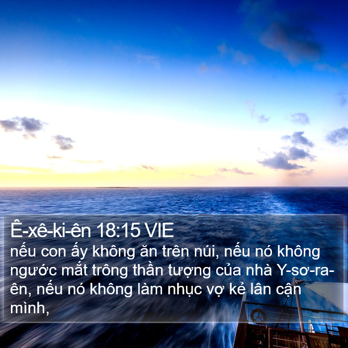 Ê-xê-ki-ên 18:15 VIE Bible Study