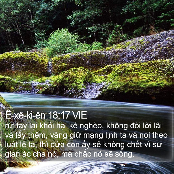 Ê-xê-ki-ên 18:17 VIE Bible Study