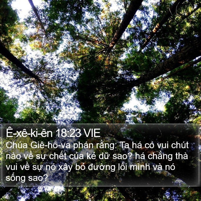 Ê-xê-ki-ên 18:23 VIE Bible Study