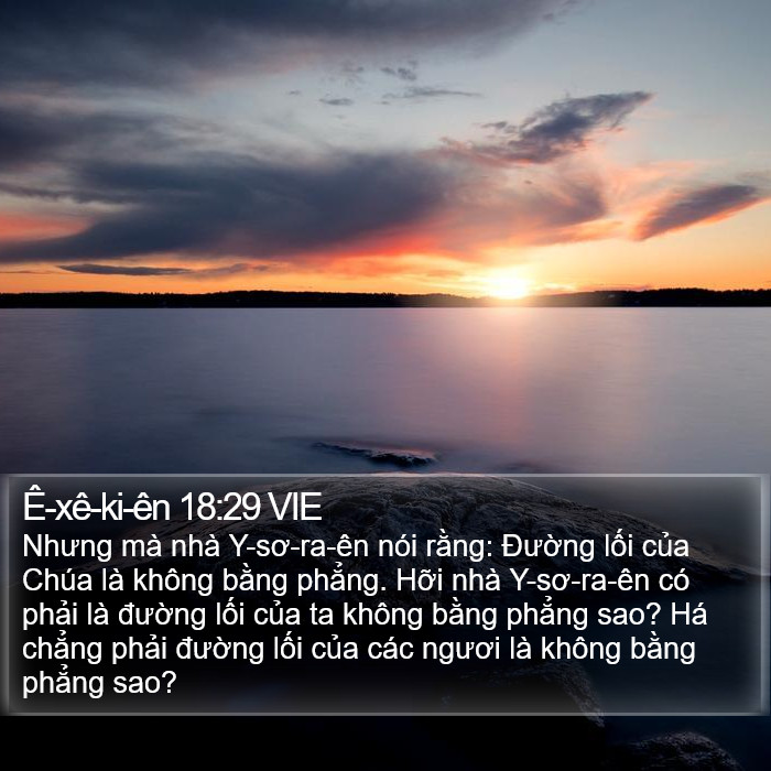 Ê-xê-ki-ên 18:29 VIE Bible Study