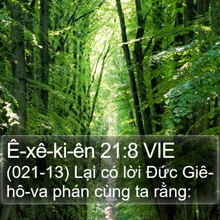 Ê-xê-ki-ên 21:8 VIE Bible Study