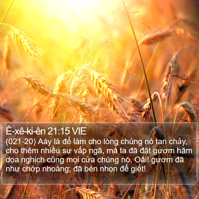 Ê-xê-ki-ên 21:15 VIE Bible Study
