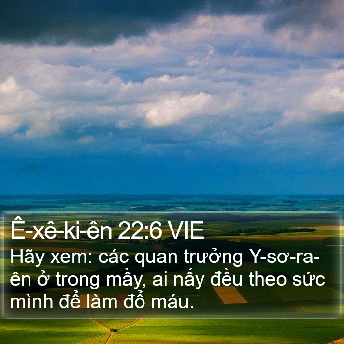 Ê-xê-ki-ên 22:6 VIE Bible Study