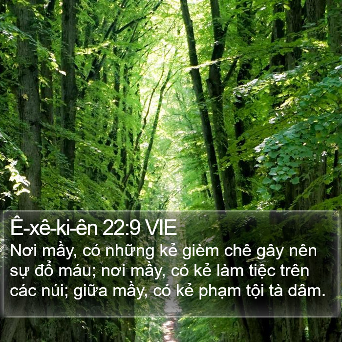Ê-xê-ki-ên 22:9 VIE Bible Study
