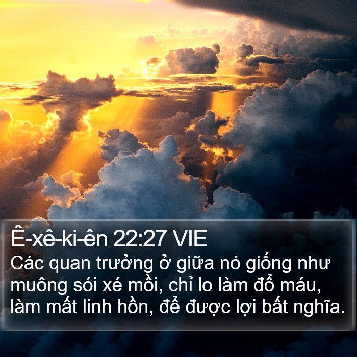 Ê-xê-ki-ên 22:27 VIE Bible Study