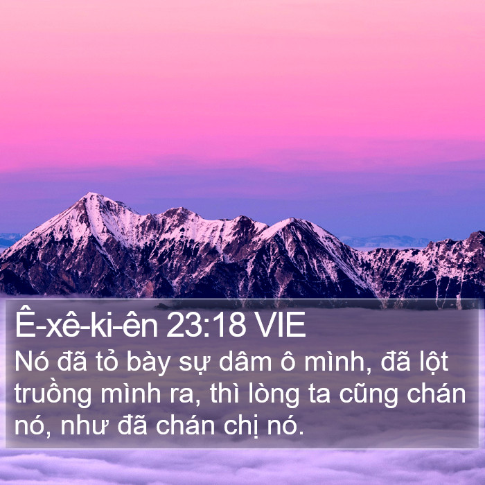 Ê-xê-ki-ên 23:18 VIE Bible Study