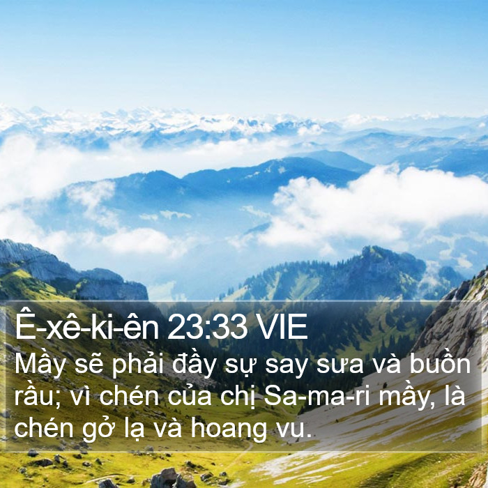 Ê-xê-ki-ên 23:33 VIE Bible Study