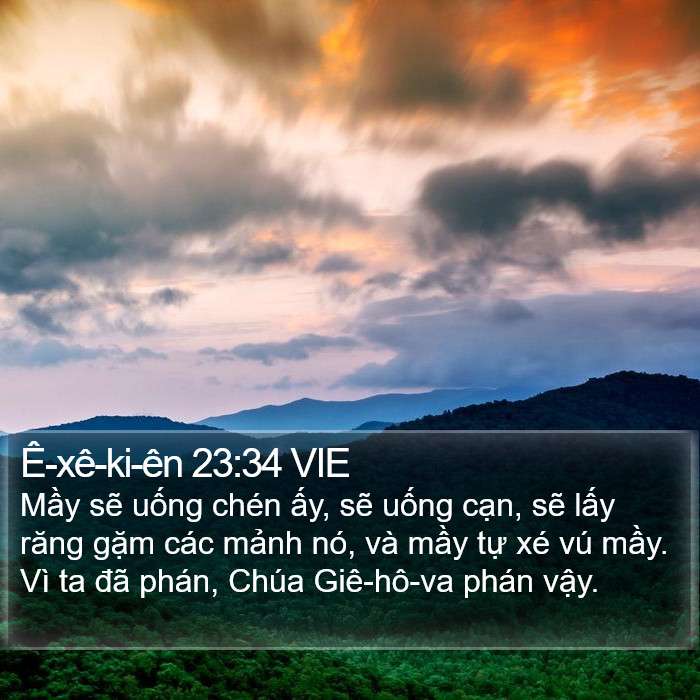 Ê-xê-ki-ên 23:34 VIE Bible Study