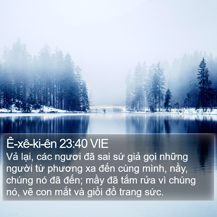 Ê-xê-ki-ên 23:40 VIE Bible Study