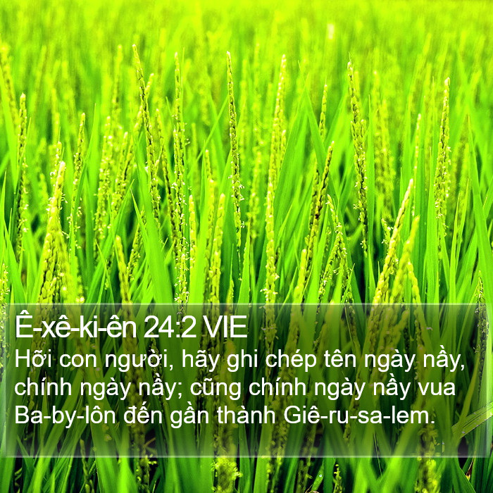 Ê-xê-ki-ên 24:2 VIE Bible Study