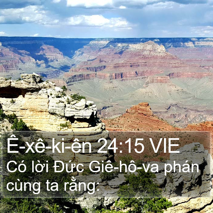 Ê-xê-ki-ên 24:15 VIE Bible Study