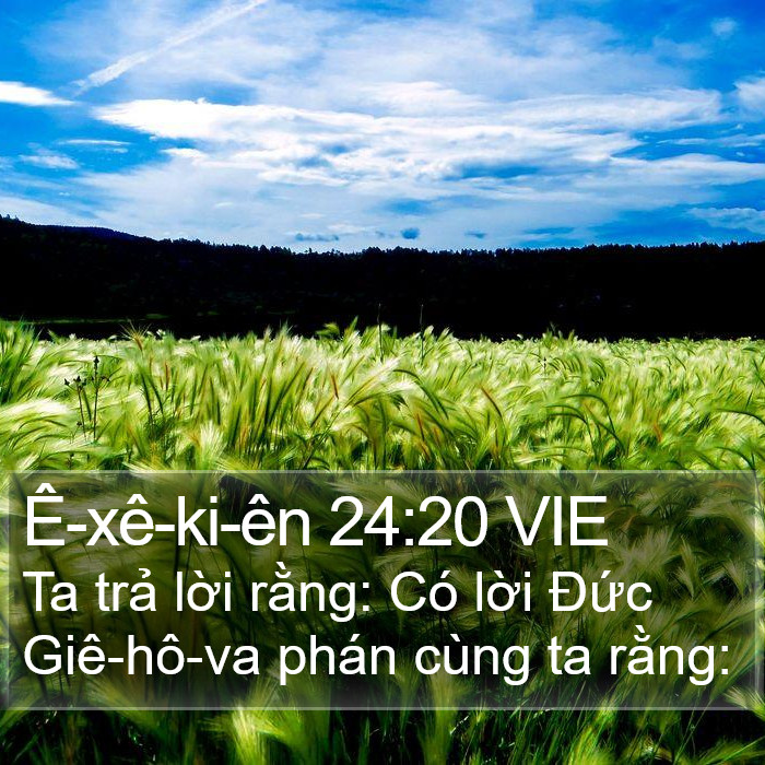 Ê-xê-ki-ên 24:20 VIE Bible Study