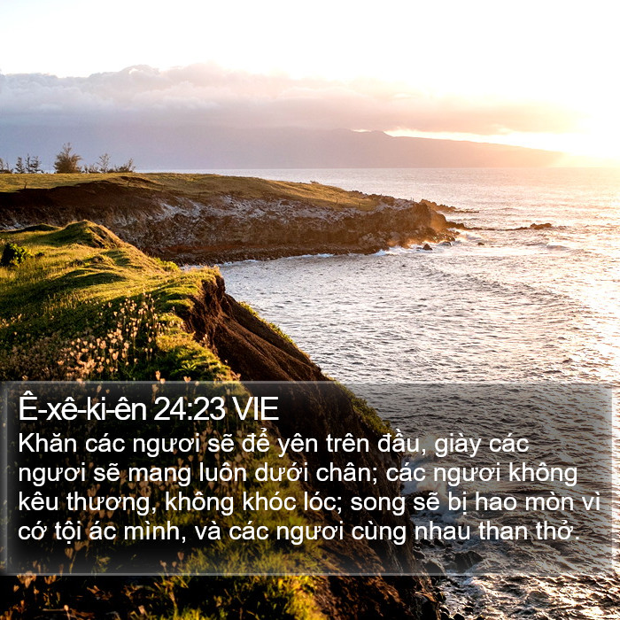 Ê-xê-ki-ên 24:23 VIE Bible Study