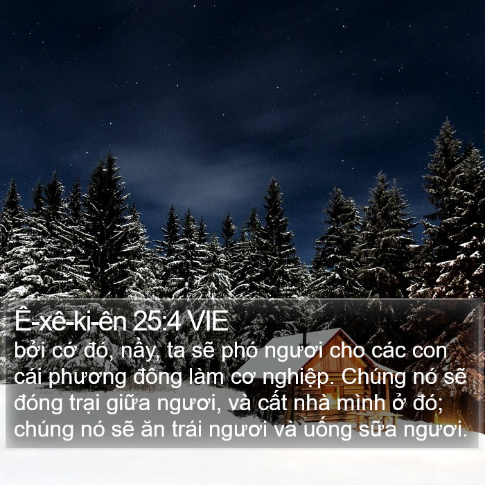 Ê-xê-ki-ên 25:4 VIE Bible Study