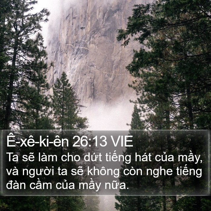 Ê-xê-ki-ên 26:13 VIE Bible Study