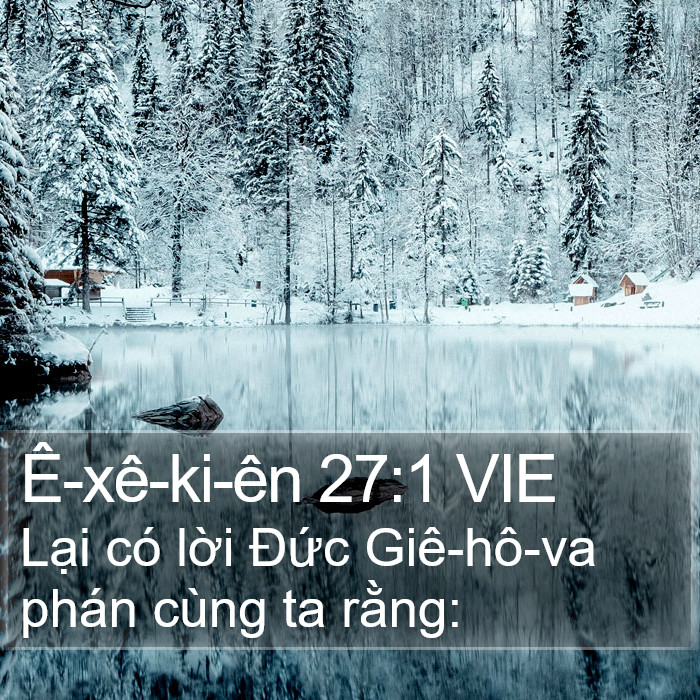 Ê-xê-ki-ên 27:1 VIE Bible Study