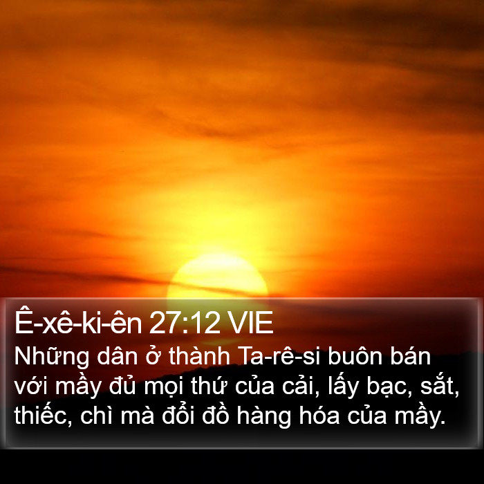 Ê-xê-ki-ên 27:12 VIE Bible Study