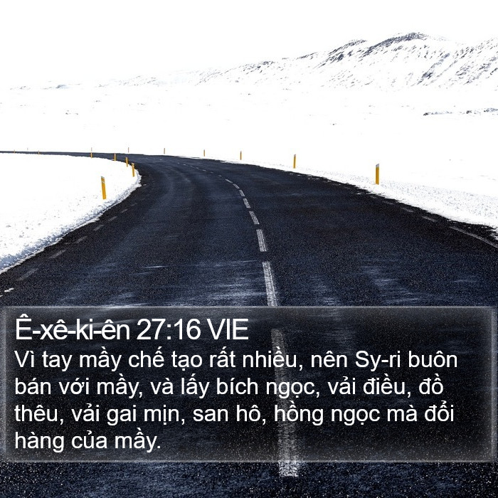 Ê-xê-ki-ên 27:16 VIE Bible Study