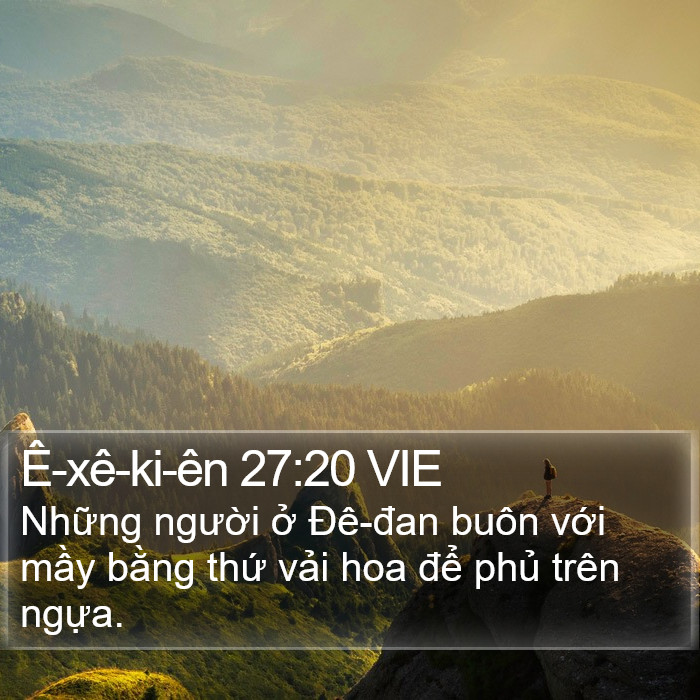 Ê-xê-ki-ên 27:20 VIE Bible Study