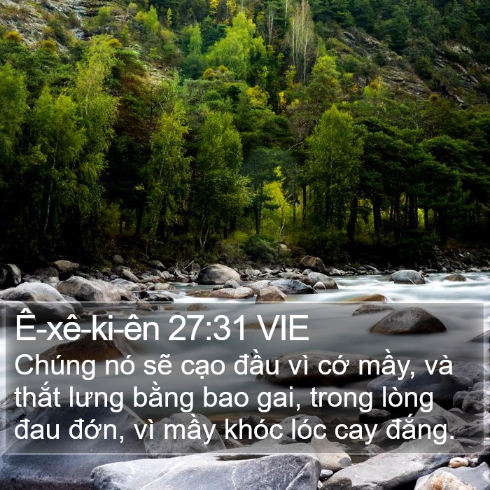 Ê-xê-ki-ên 27:31 VIE Bible Study