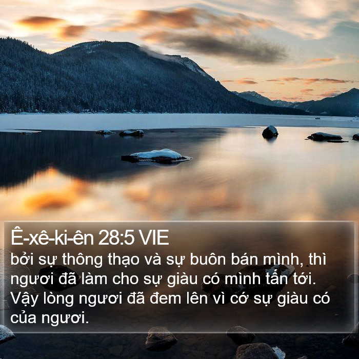 Ê-xê-ki-ên 28:5 VIE Bible Study