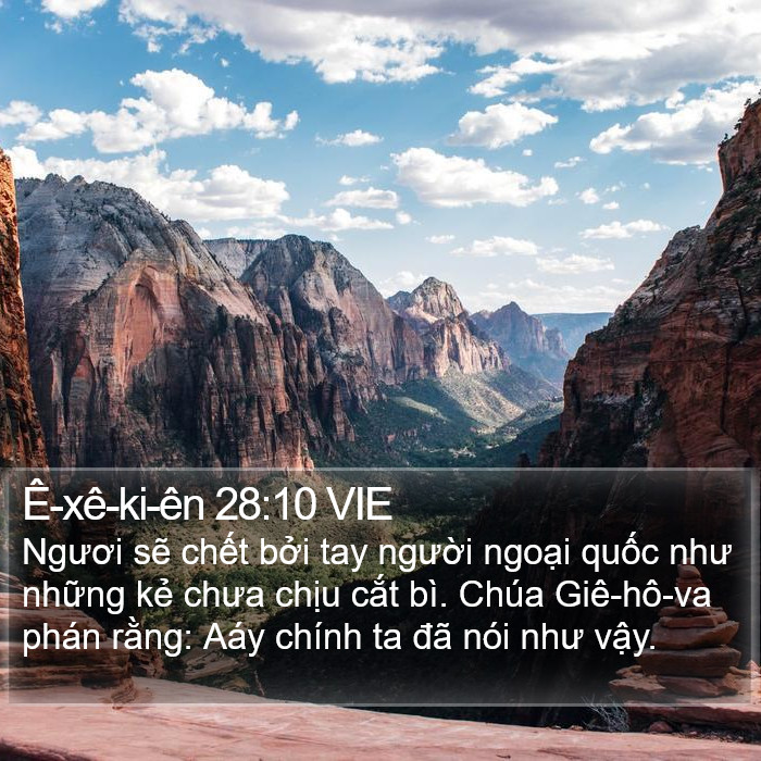 Ê-xê-ki-ên 28:10 VIE Bible Study